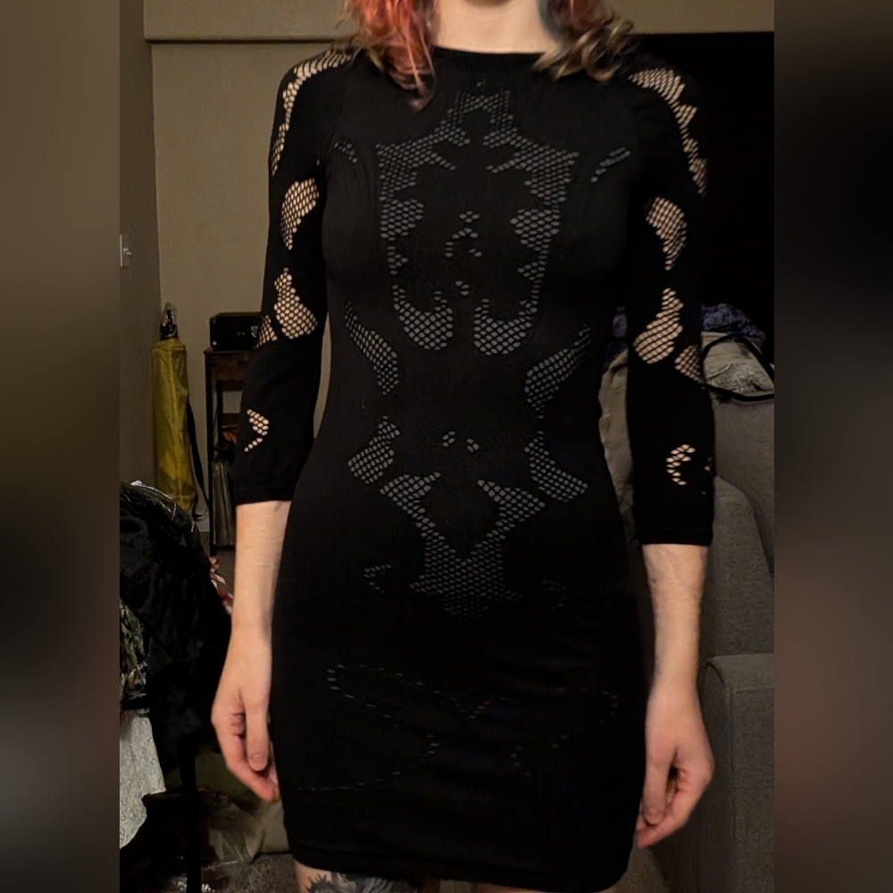 Free People Bodycon Black Dress